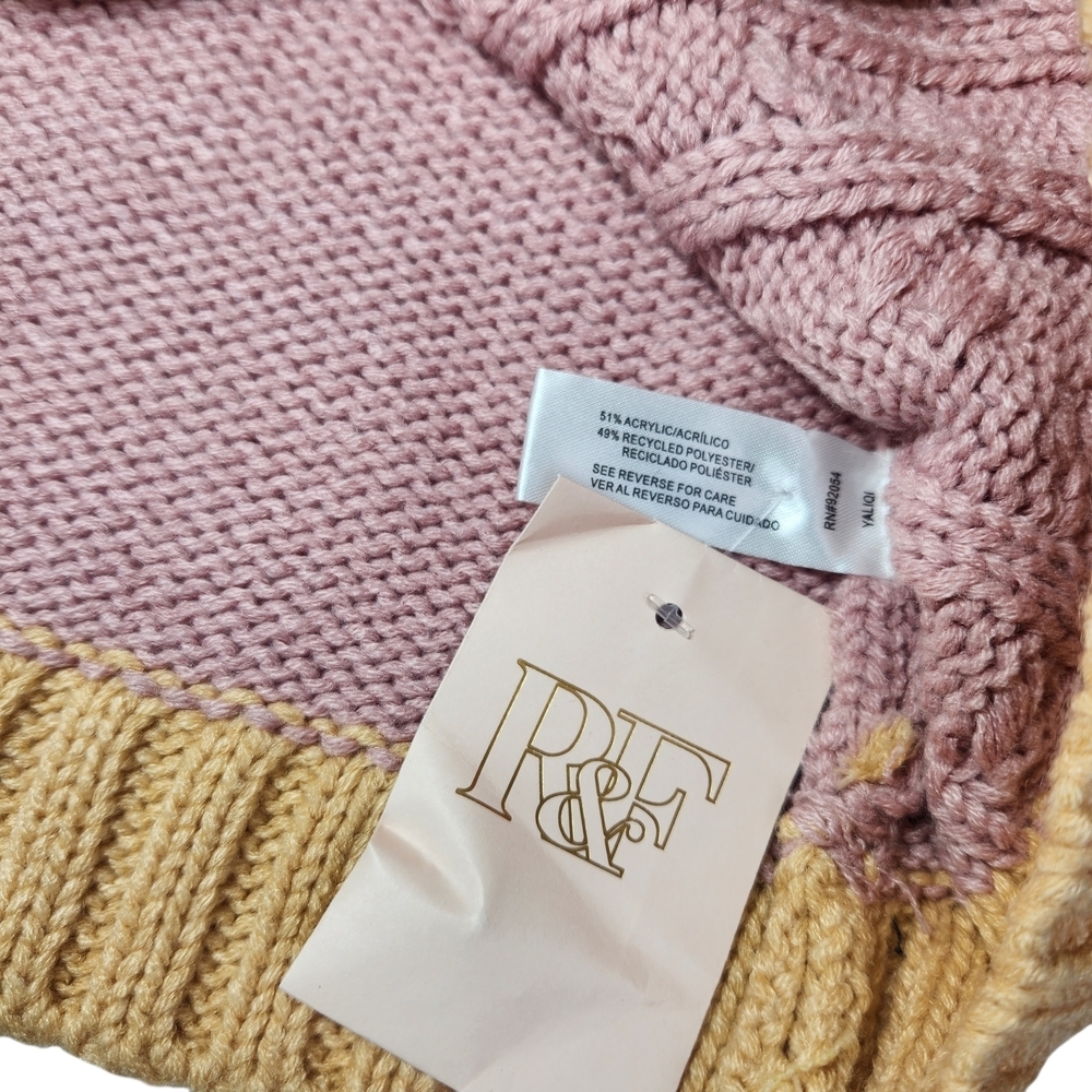 Rich & Famous NWT Sicily Crop Cardigan Sweater Grannycore Knit Collar Bling Boxy - Picture 16 of 16